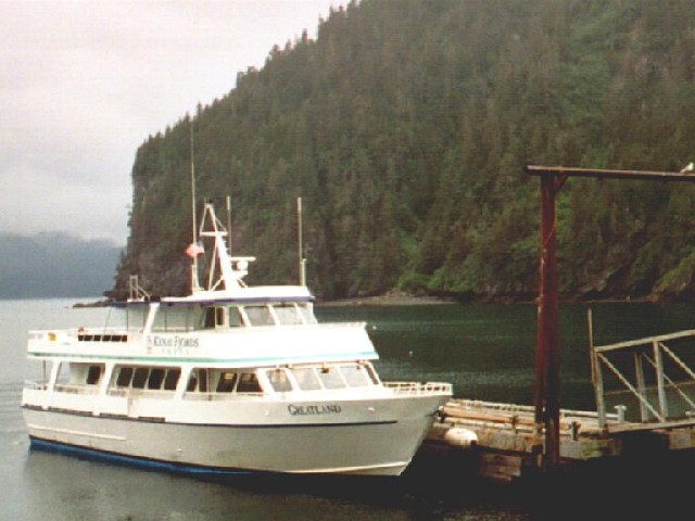 Cruise boat 'Greatland' at Fox Island.